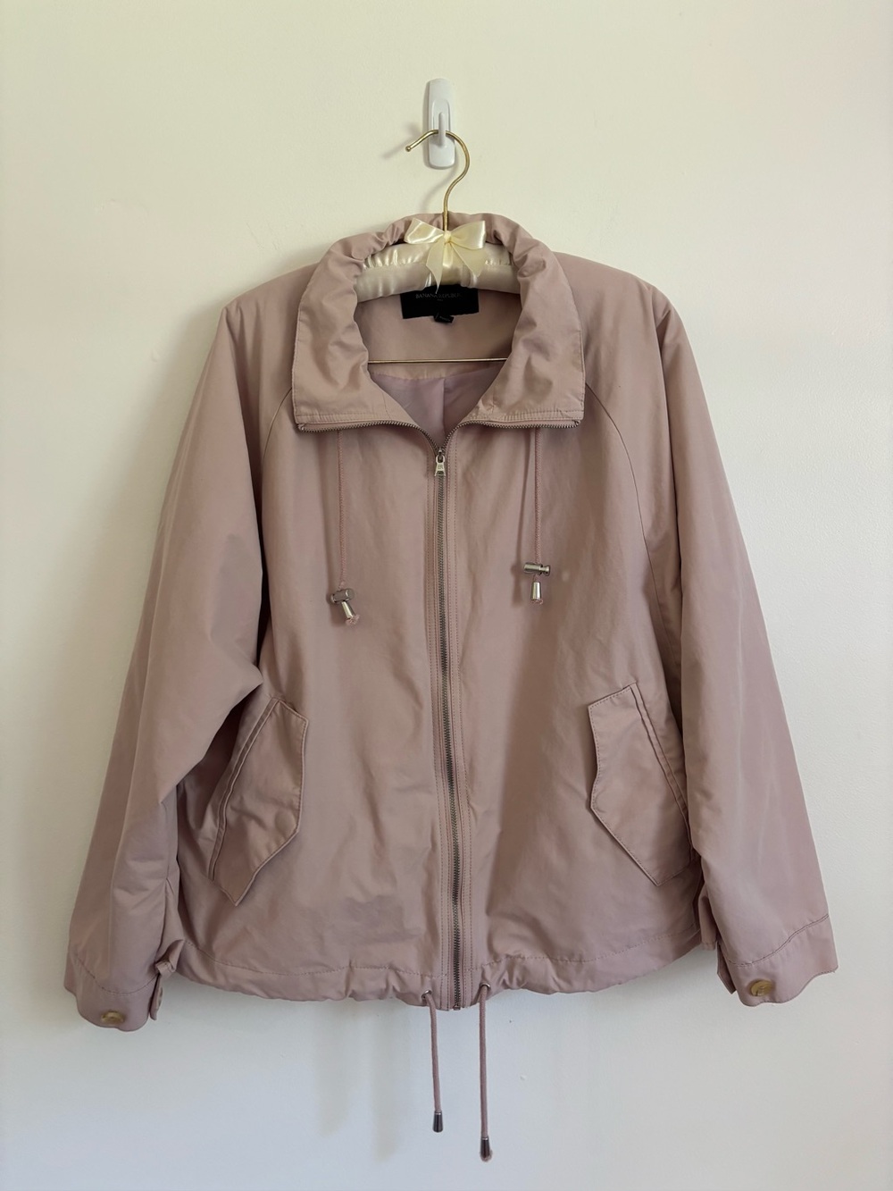 Women's Banana Republic Lightweight Dusty Rose Zip-Up Jacket